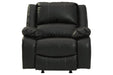 Calderwell Black Recliner - Lara Furniture