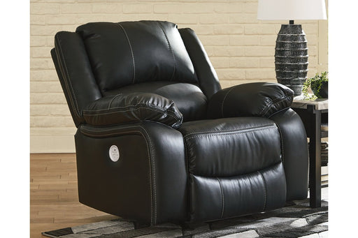 Calderwell Black Power Recliner - Lara Furniture