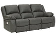 Calderwell Gray Power Reclining Sofa - Lara Furniture