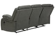 Calderwell Gray Reclining Sofa - Lara Furniture