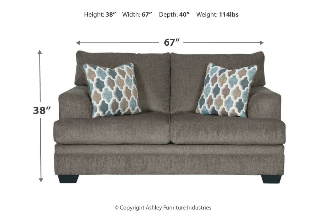 Dorsten Slate Loveseat - Lara Furniture