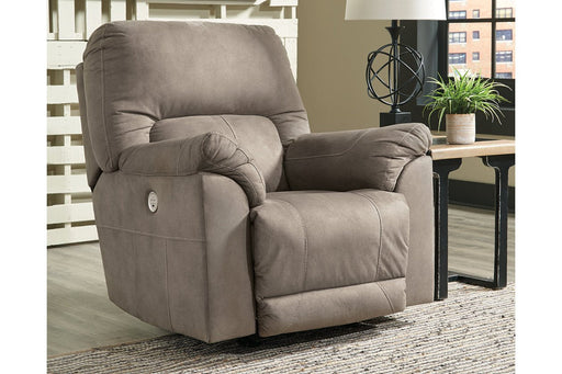 Cavalcade Slate Power Recliner - Lara Furniture