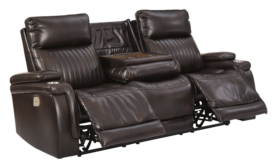 Team Time Chocolate Power Reclining Living Room Set - Lara Furniture
