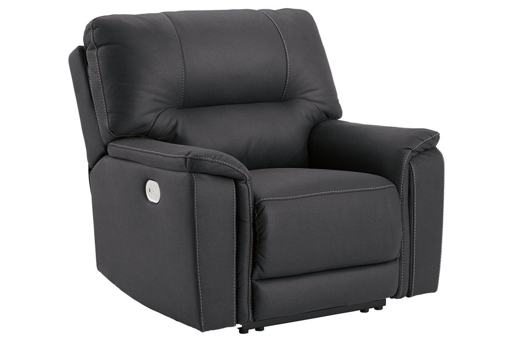 Henefer Midnight Power Recliner - Lara Furniture