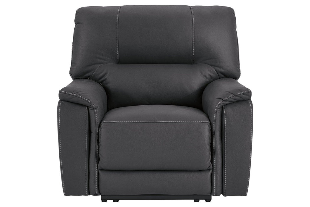 Henefer Midnight Power Recliner - Lara Furniture