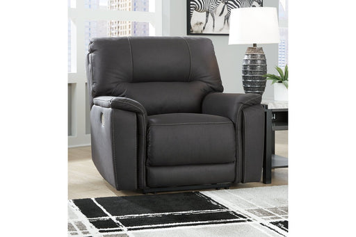 Henefer Midnight Power Recliner - Lara Furniture