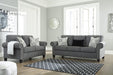 Agleno Charcoal Living Room Set - Lara Furniture