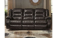 Vacherie Chocolate Reclining Sofa - Lara Furniture