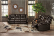 Vacherie Chocolate Reclining Sofa - Lara Furniture