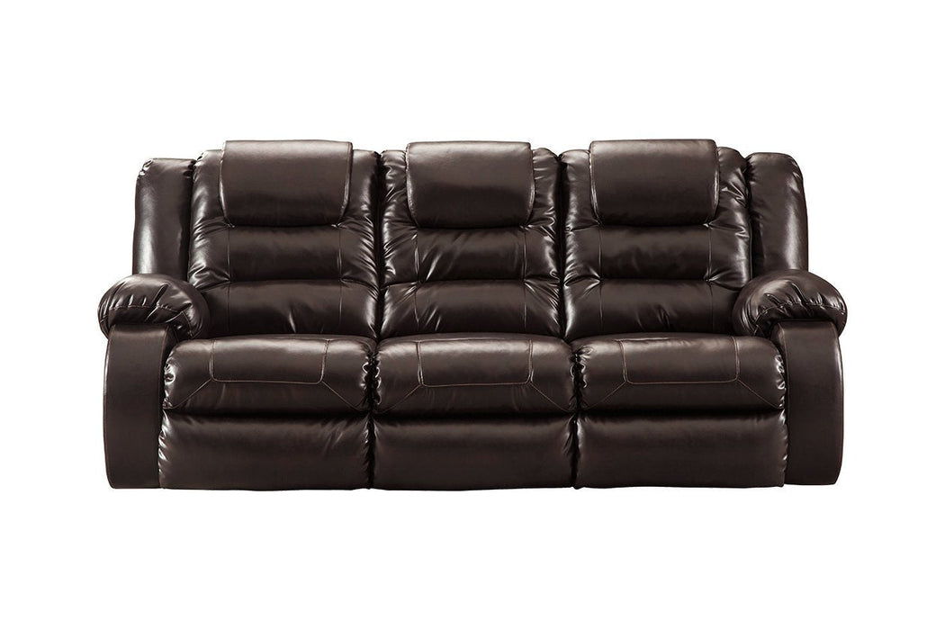 Vacherie Chocolate Reclining Sofa - Lara Furniture