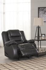 Vacherie Black Recliner - Lara Furniture