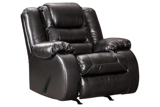 Vacherie Black Recliner - Lara Furniture