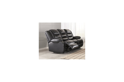 Vacherie Black Reclining Sofa - Lara Furniture