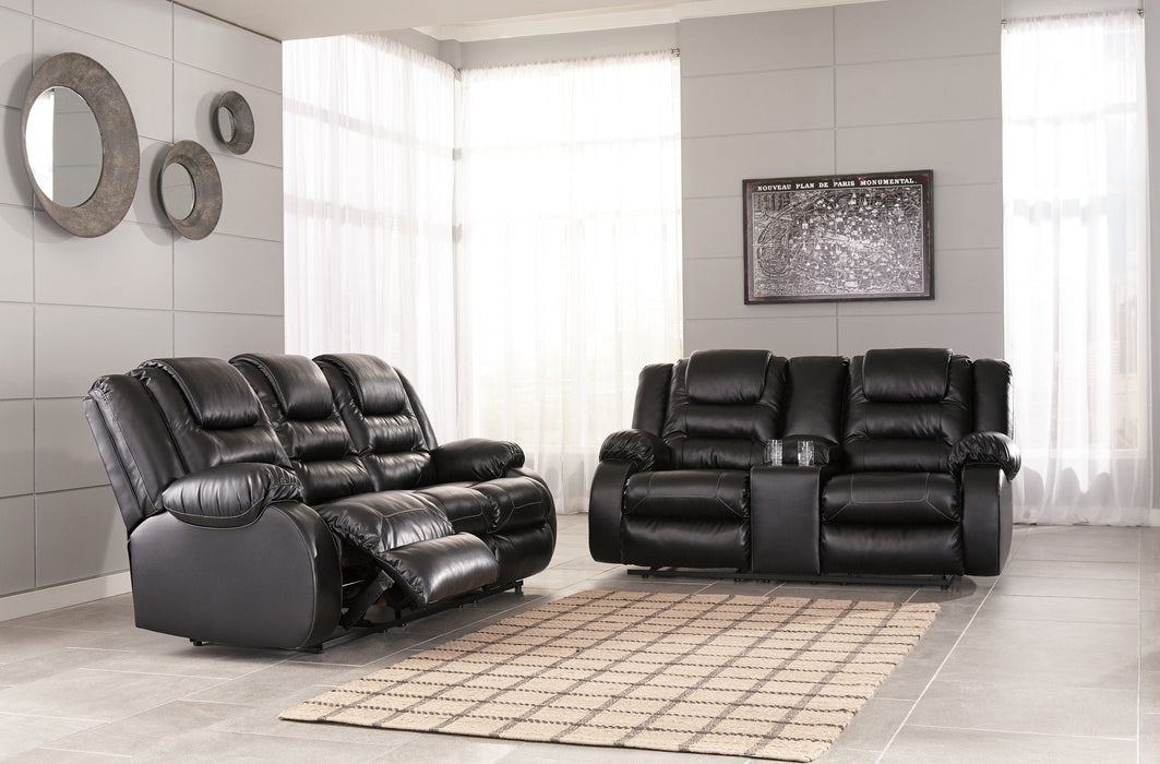 Vacherie Black Reclining Living Room Set - Lara Furniture