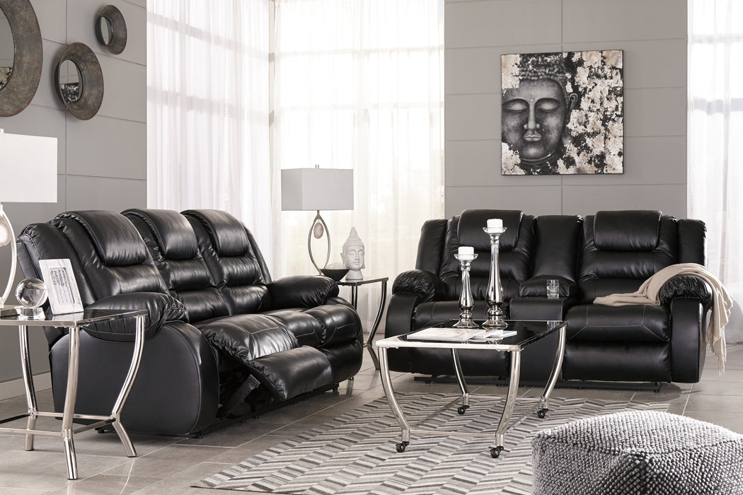 Vacherie Black Reclining Living Room Set - Lara Furniture