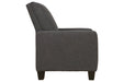 Dattner Charcoal Recliner - Lara Furniture