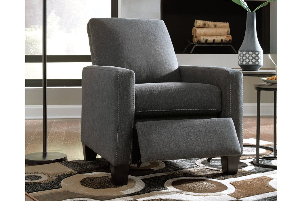 Dattner Charcoal Recliner - Lara Furniture