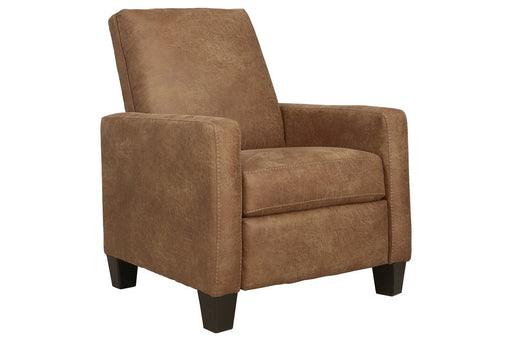 Dattner Caramel Recliner - Lara Furniture