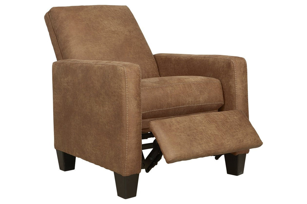 Dattner Caramel Recliner - Lara Furniture