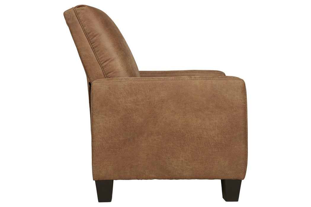 Dattner Caramel Recliner - Lara Furniture