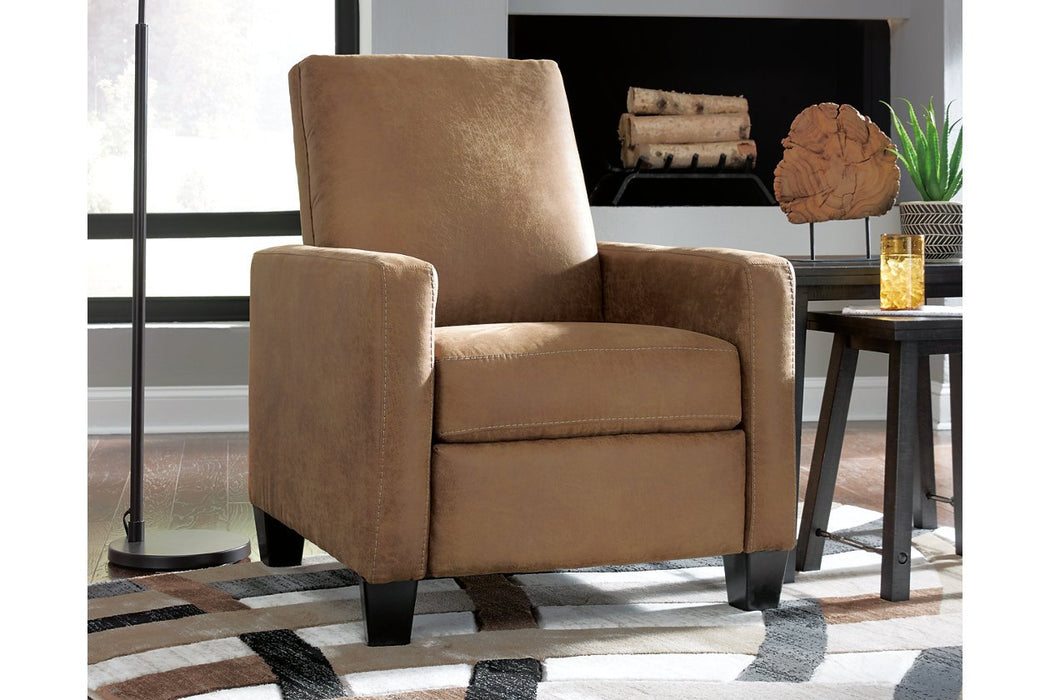 Dattner Caramel Recliner - Lara Furniture