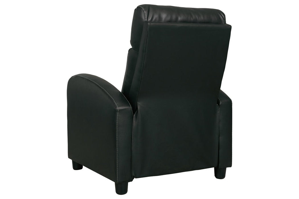 Declo Black Recliner - Lara Furniture