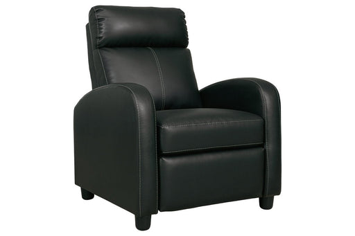 Declo Black Recliner - Lara Furniture