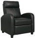 Declo Black Recliner - Lara Furniture