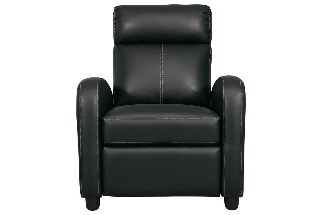 Declo Black Recliner - Lara Furniture