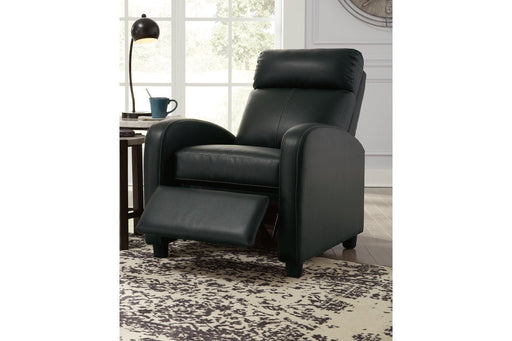 Declo Black Recliner - Lara Furniture