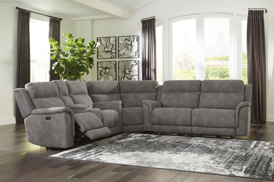 Next-Gen DuraPella Slate Power Reclining Sectional