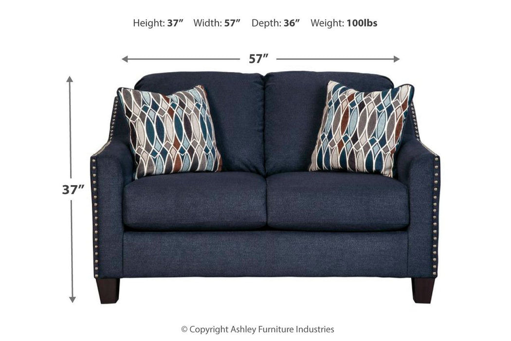 Creeal Heights Ink Loveseat - Lara Furniture