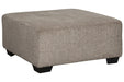 Ballinasloe Platinum Oversized Ottoman - Lara Furniture