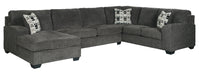 Ballinasloe Smoke LAF Sectional - Lara Furniture