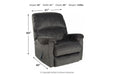 Ballinasloe Smoke Recliner - Lara Furniture