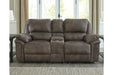 Trementon Graphite Power Reclining Loveseat with Console - Lara Furniture