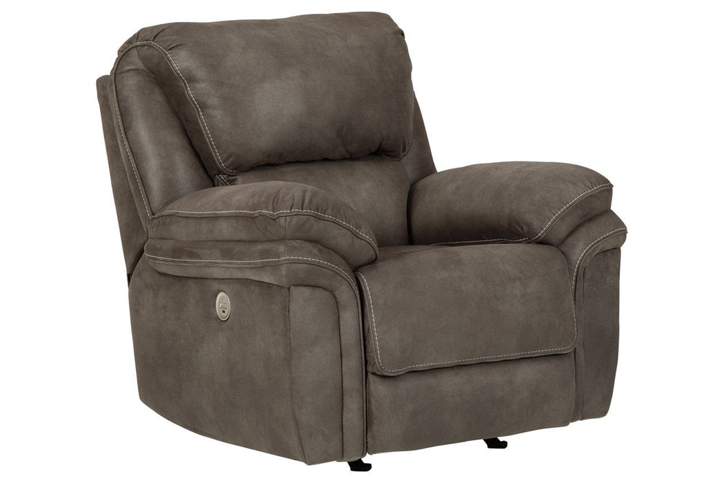 Trementon Graphite Power Recliner - Lara Furniture