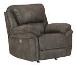 Trementon Graphite Power Recliner - Lara Furniture