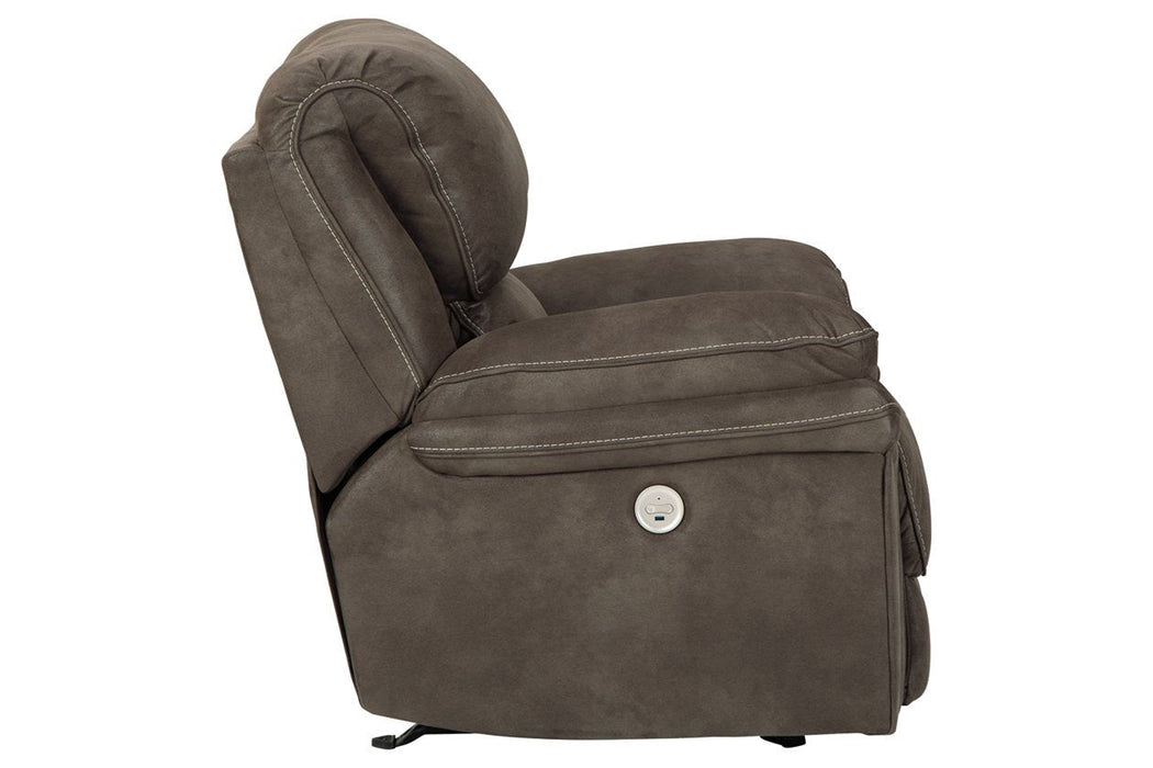 Trementon Graphite Power Recliner - Lara Furniture