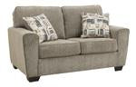 McCluer Mocha Loveseat - Lara Furniture