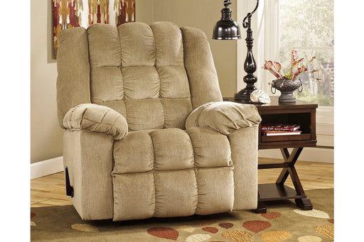 Ludden Sand Recliner - Lara Furniture