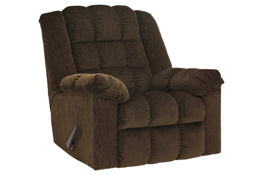 Ludden Cocoa Recliner - Lara Furniture