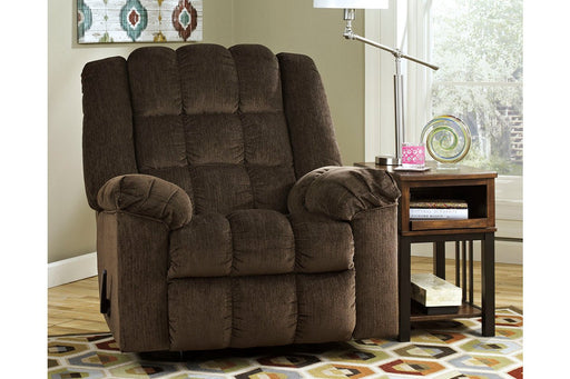 Ludden Cocoa Recliner - Lara Furniture