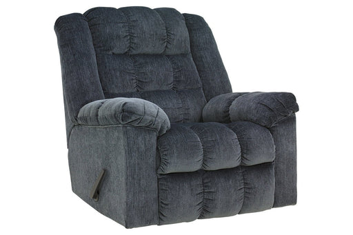 Ludden Blue Recliner - Lara Furniture