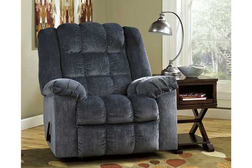 Ludden Blue Recliner - Lara Furniture