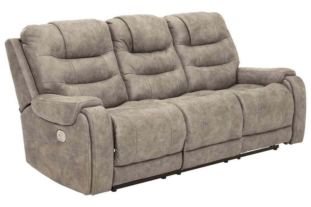 Yacolt Fog Power Reclining Sofa - Lara Furniture