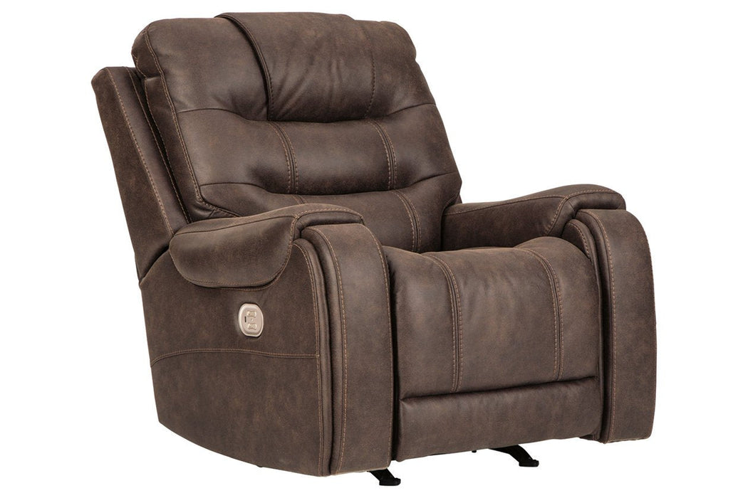 Yacolt Walnut Power Recliner - Lara Furniture