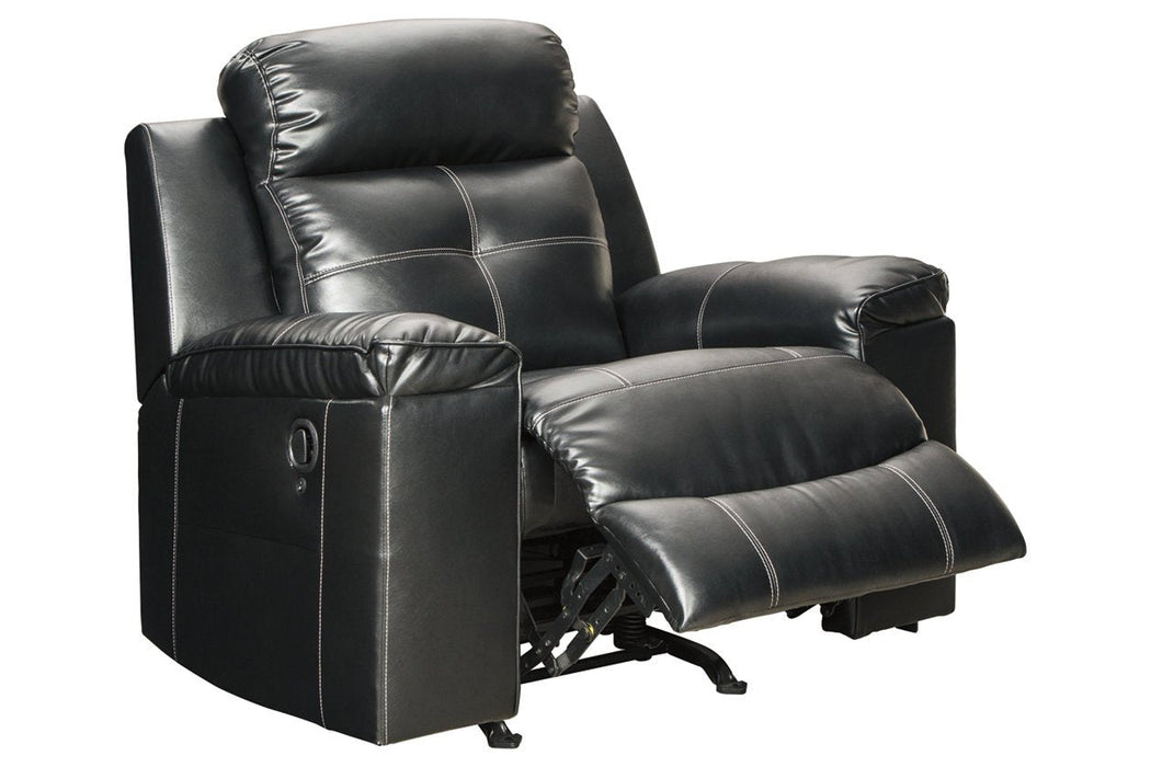 Kempten Black Recliner - Lara Furniture