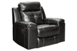 Kempten Black Recliner - Lara Furniture