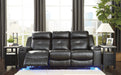 Kempten Black LED Reclining Living Room Set - Lara Furniture